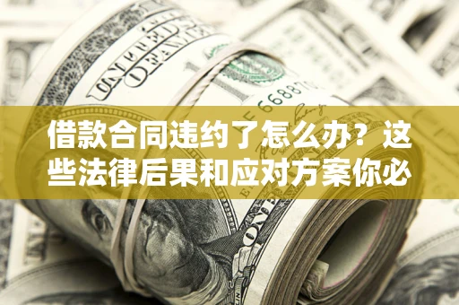 济南借款合同违约了怎么办？这些法律后果和应对方案你必须知道
