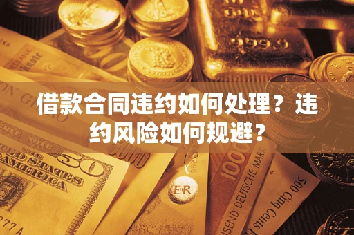 济南借款合同违约如何处理？违约风险如何规避？