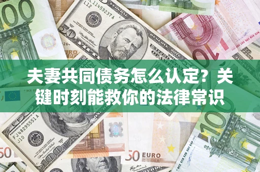 济南夫妻共同债务怎么认定？关键时刻能救你的法律常识