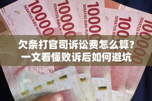 济南欠条打官司诉讼费怎么算？一文看懂败诉后如何避坑