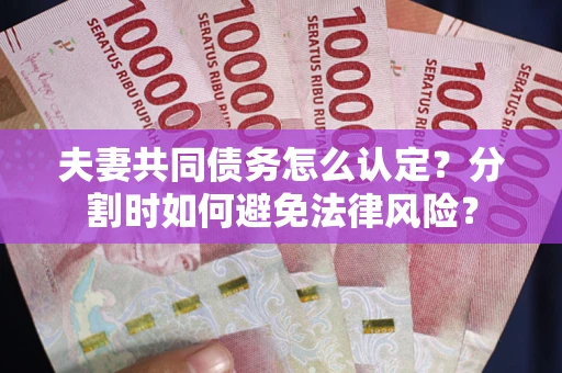 济南夫妻共同债务怎么认定？分割时如何避免法律风险？